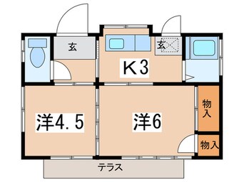 間取図 佐川貸家No.8