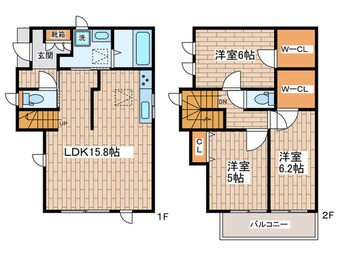 間取図 仮）西野川一丁目戸建　B号棟