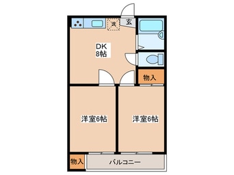 間取図 コーポ橘(304)