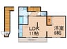 ＨＯＵＳＥ・ＫＩＧＡ 1LDKの間取り