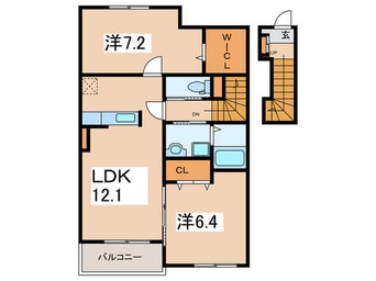 間取図 メゾンファミ－ユ