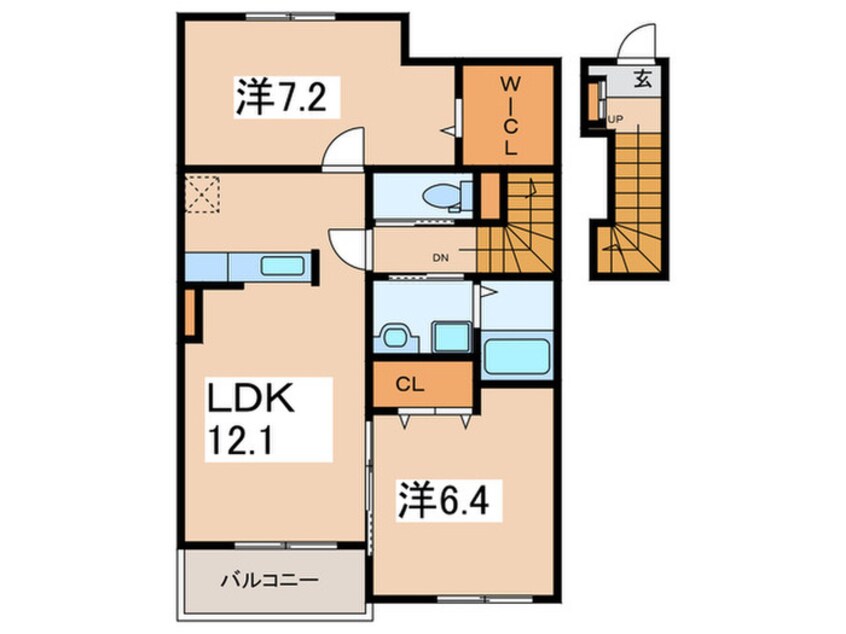 間取図 メゾンファミ－ユ