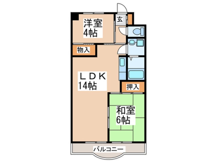 間取図 カサベルグ・Ｋ