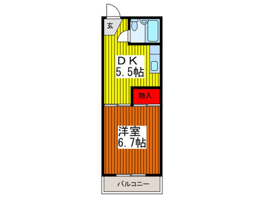 間取図 シャト―ル川口