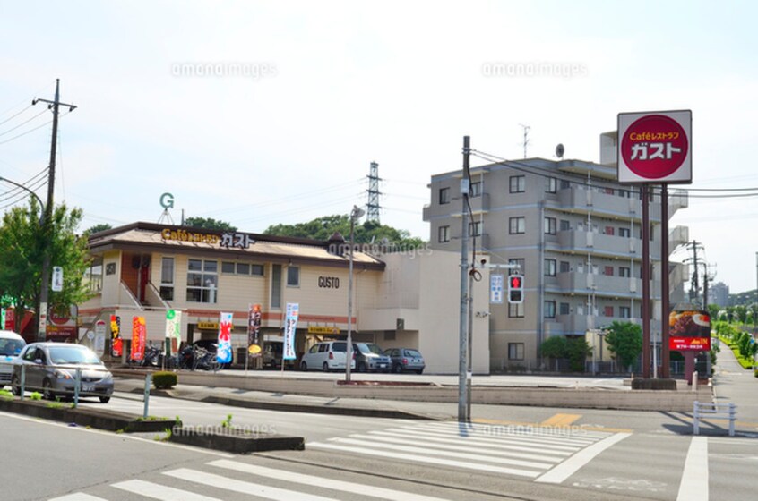 ガスト稲城駅前店(その他飲食（ファミレスなど）)まで500m パストラルいしい２