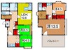 南区根岸貸家1 4LDKの間取り