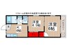 コ－ポ寿 2Kの間取り