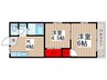 コ－ポ寿 2Kの間取り