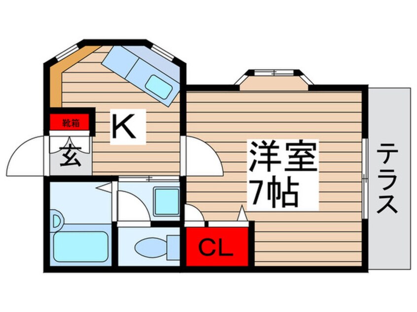 間取図 ベルメゾン２１流山