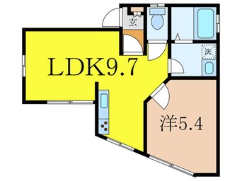 間取図 キャナルＫｕｒｉｈａｒａ　Ａ棟