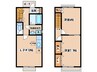 ヴェルドミールB 2LDKの間取り