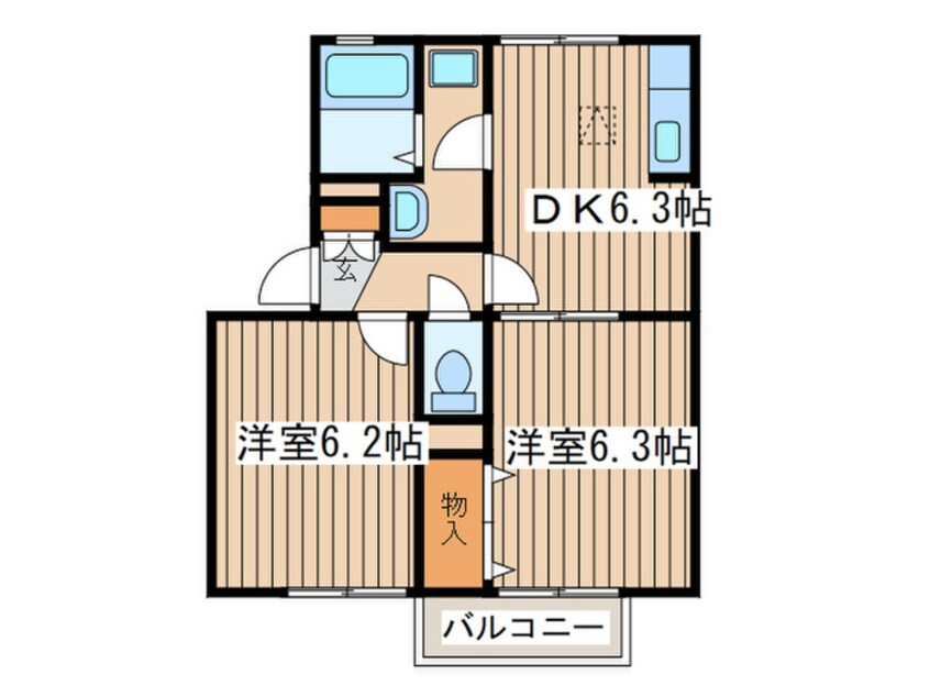 間取図 フォンティーヌ