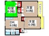 ニュ－エリ－ル 3DKの間取り