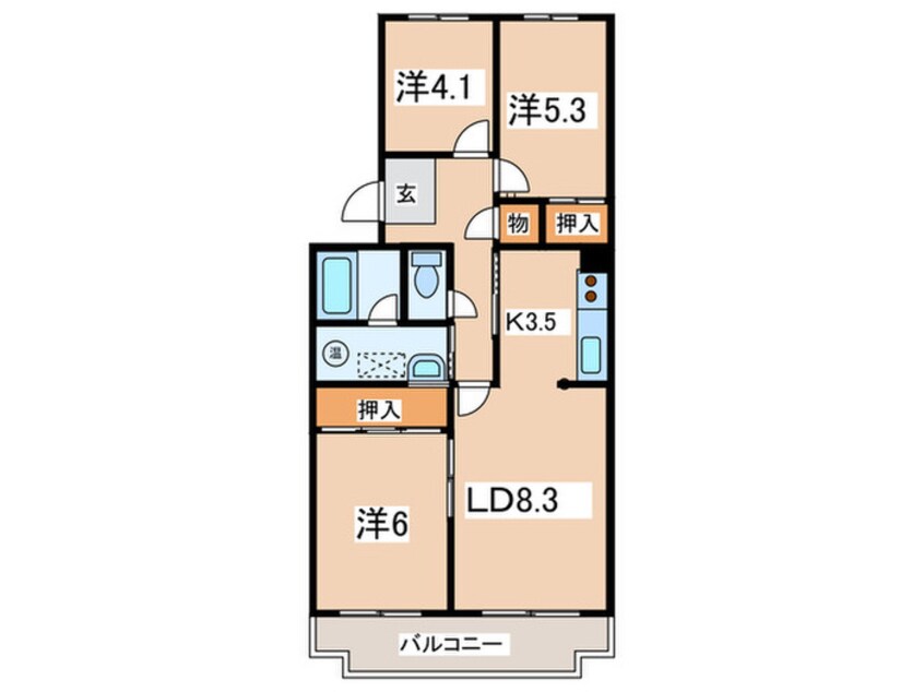 間取図 メゾン　ソノベ