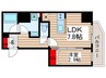 ザ・パーククロス門前仲町 1LDKの間取り