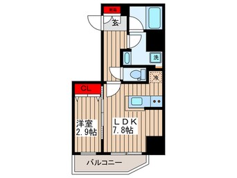 間取図 ザ・パーククロス門前仲町