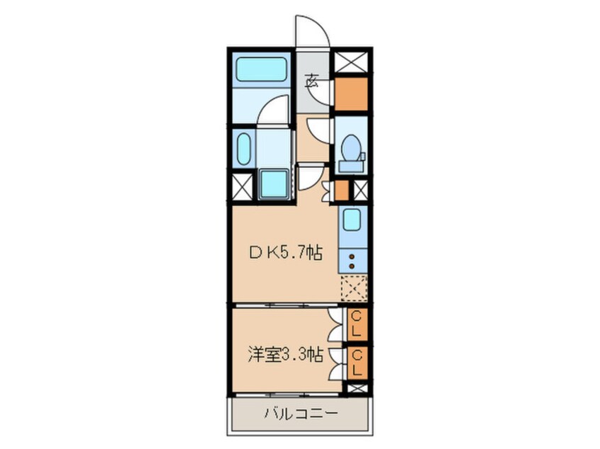 間取図 コスモグラシア学芸大学