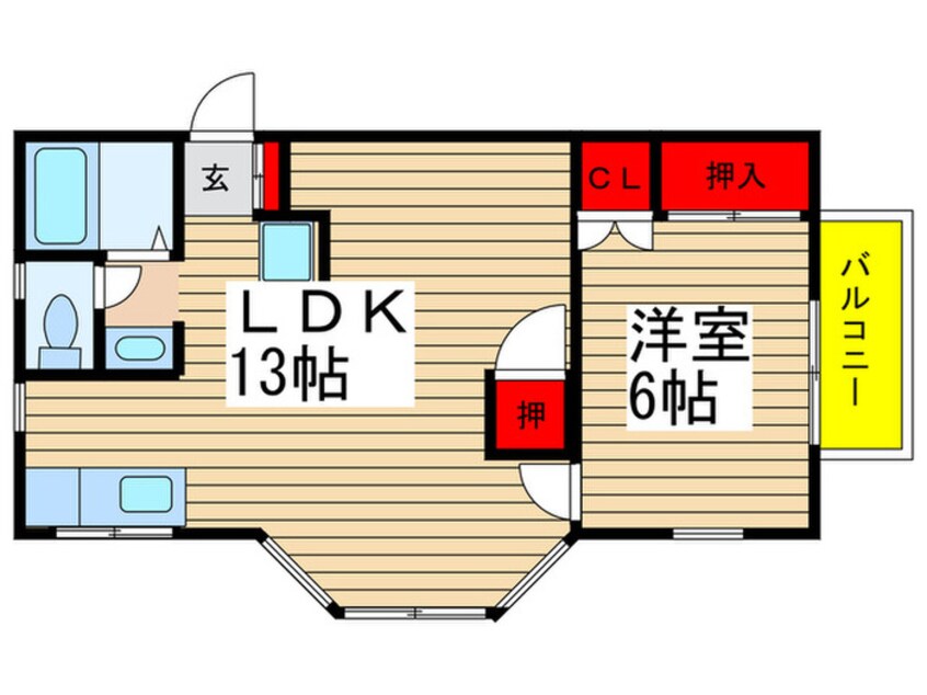 間取図 北方フラッツ