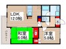 タ－トルクレインふじみ野 2LDKの間取り