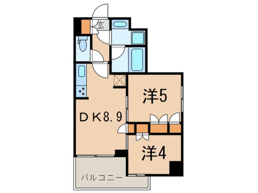 間取図 レジディア南品川Ⅱ