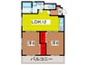 第二原田マンション 2LDKの間取り