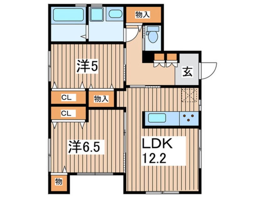 間取図 カーサ林間
