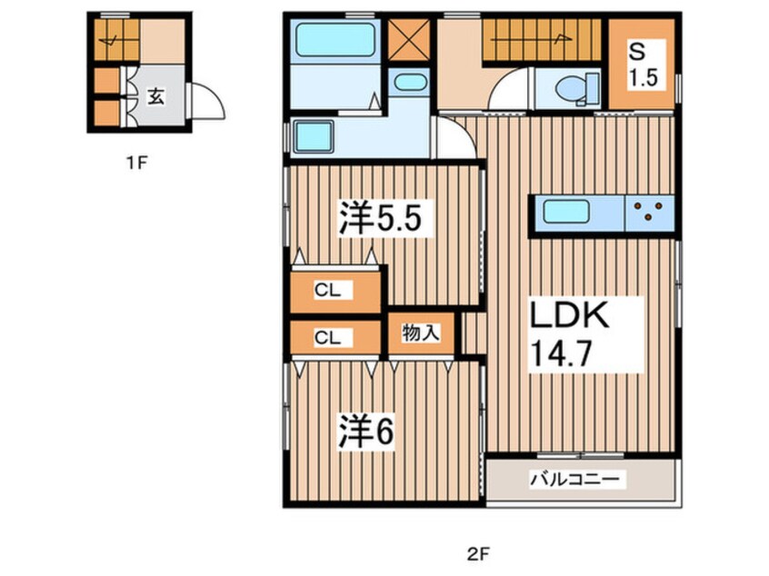 間取図 カーサ林間