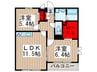 テグレビアンコ 2LDKの間取り
