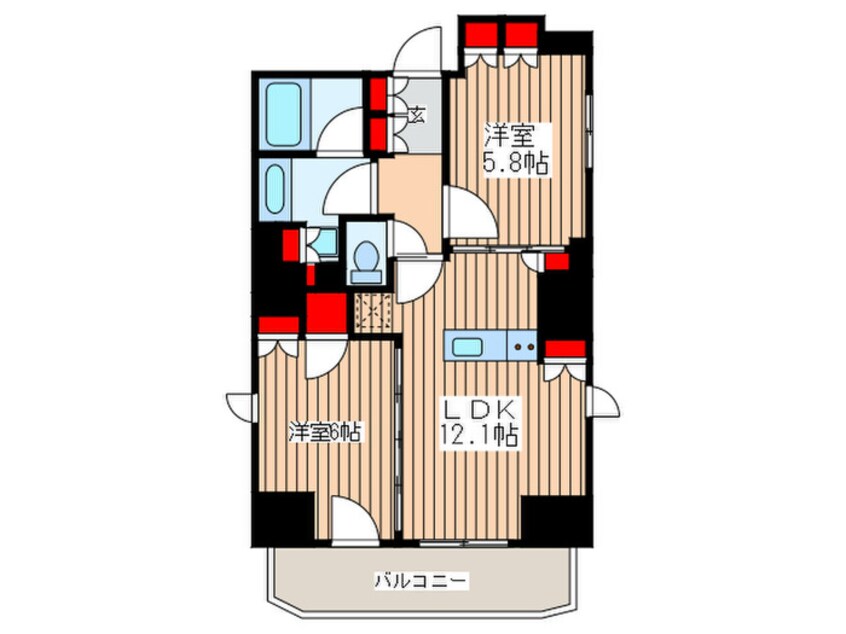 間取図 ミリアレジデンス浅草橋Ⅲ