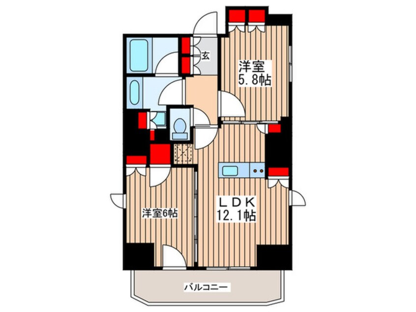 間取図 ミリアレジデンス浅草橋Ⅲ