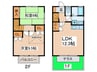 鷺沼サイレンツⅠ　Ａ棟 2LDKの間取り