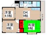 高橋ハイツ 3DKの間取り