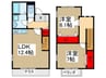 アスピリア　シェリ－ 2LDKの間取り