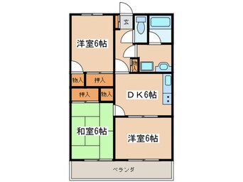 間取図 マンションふたみ