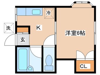 間取図 国立第二ｸﾞﾘｰﾝｺｰﾎﾟ