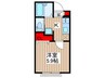 メールダジュール 1Kの間取り