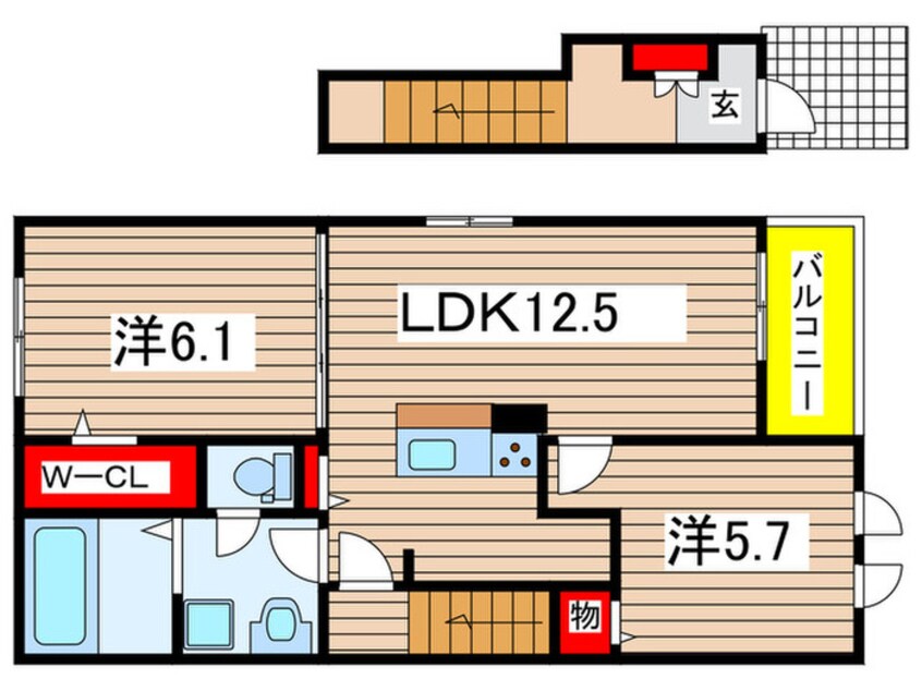 間取図 フルールメゾンC