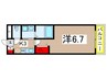 Ｒａｓｓｕｒｅ 1Kの間取り