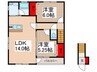 アルカンシェル 2LDKの間取り