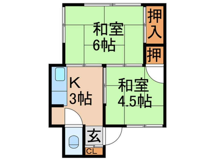 間取図 第一新中川荘