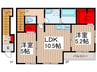 ﾘｰﾌﾞﾙﾌｧｲﾝ三郷新和Ⅱ 2LDKの間取り
