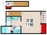 ウィッシュハイツⅡ 1Rの間取り