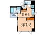 レジディア文京千石 1DKの間取り