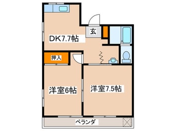 間取図 ハーティハイツ