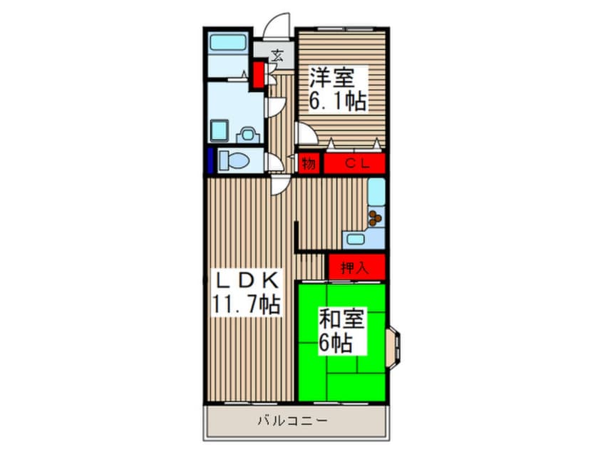 間取図 戸田パークフォルム