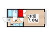 ヴィレヂ・ハピネス５弐番館 1Kの間取り