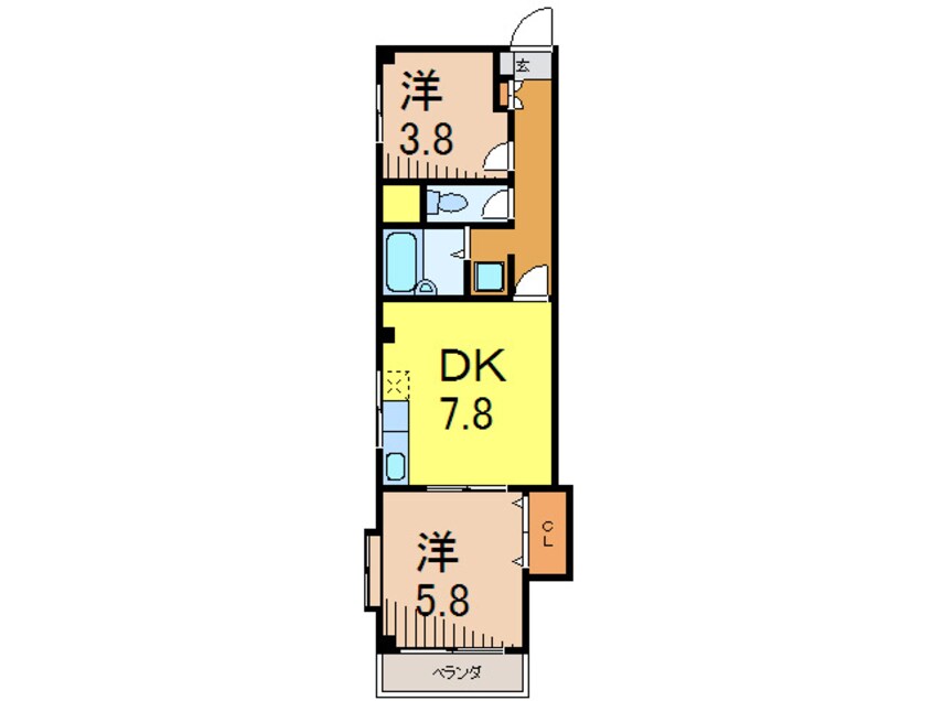 間取図 メゾンドヴィオレ