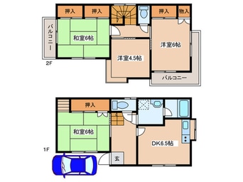 間取図 三田２丁目貸家