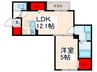 セレスティア新堀 1LDKの間取り
