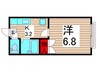 ヴィレヂハピネス－６ 1Kの間取り